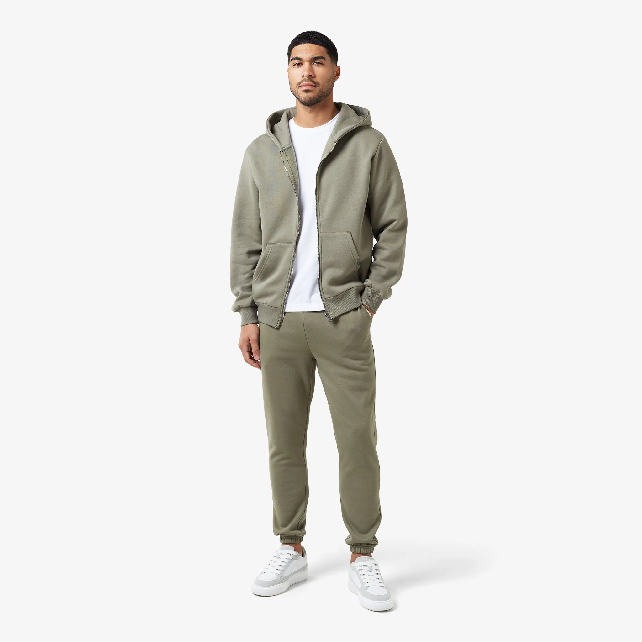 Relaxed Fit FZ Tracksuit | Olive