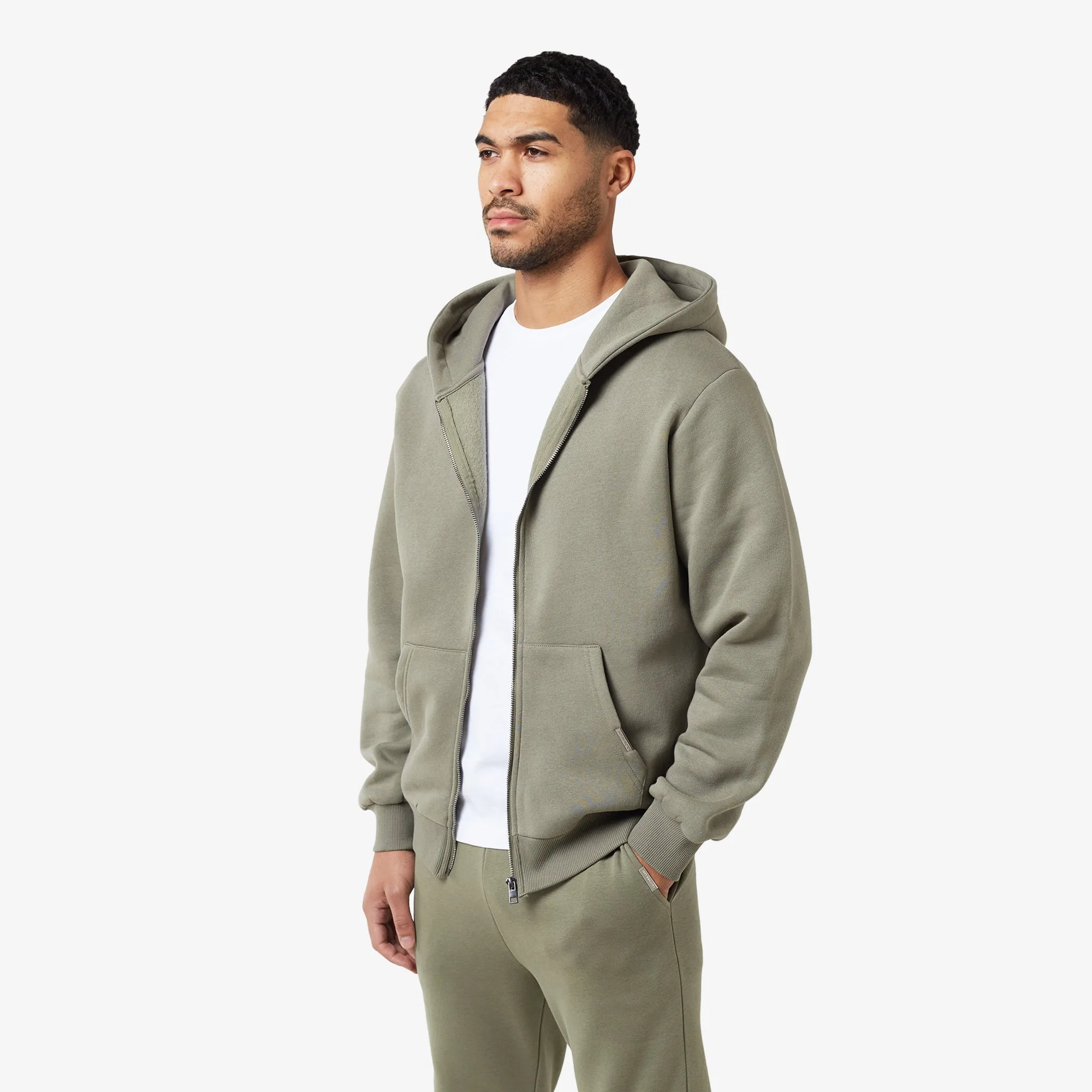 Relaxed Fit FZ Tracksuit | Olive