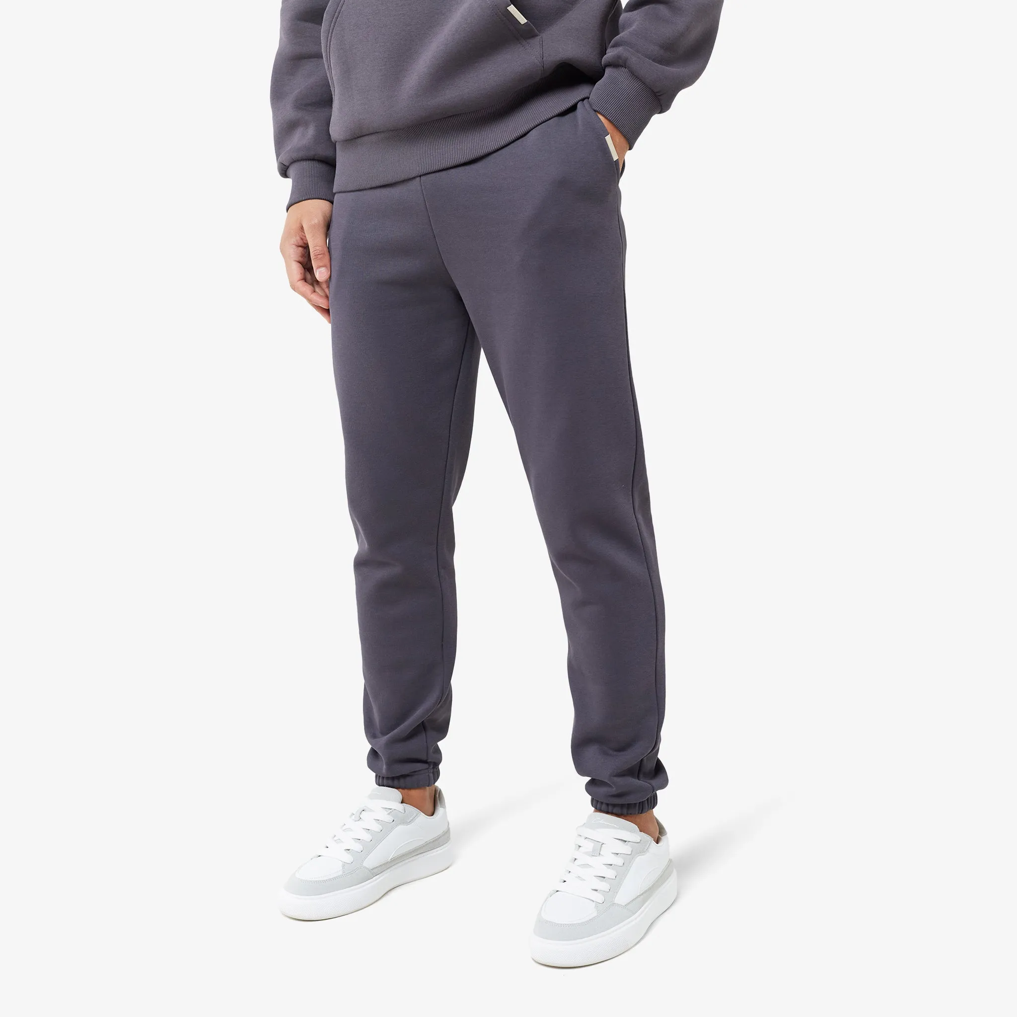 Relaxed Fit Signature Hoodie | Charcoal