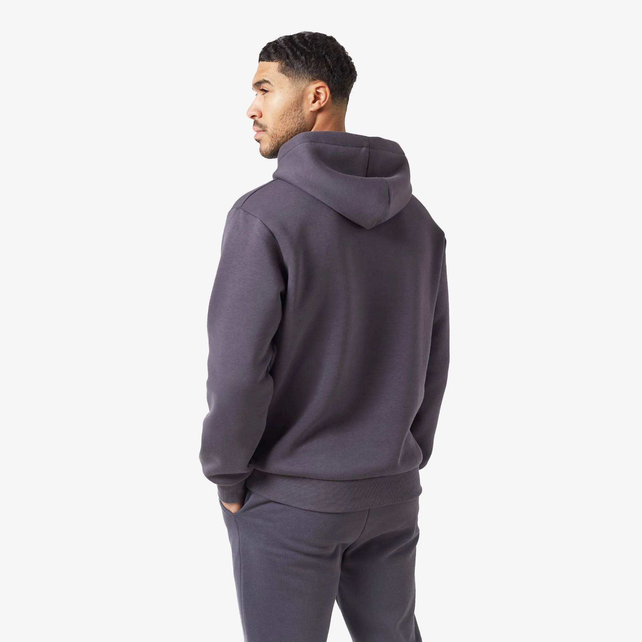 Relaxed Fit Signature Hoodie | Charcoal