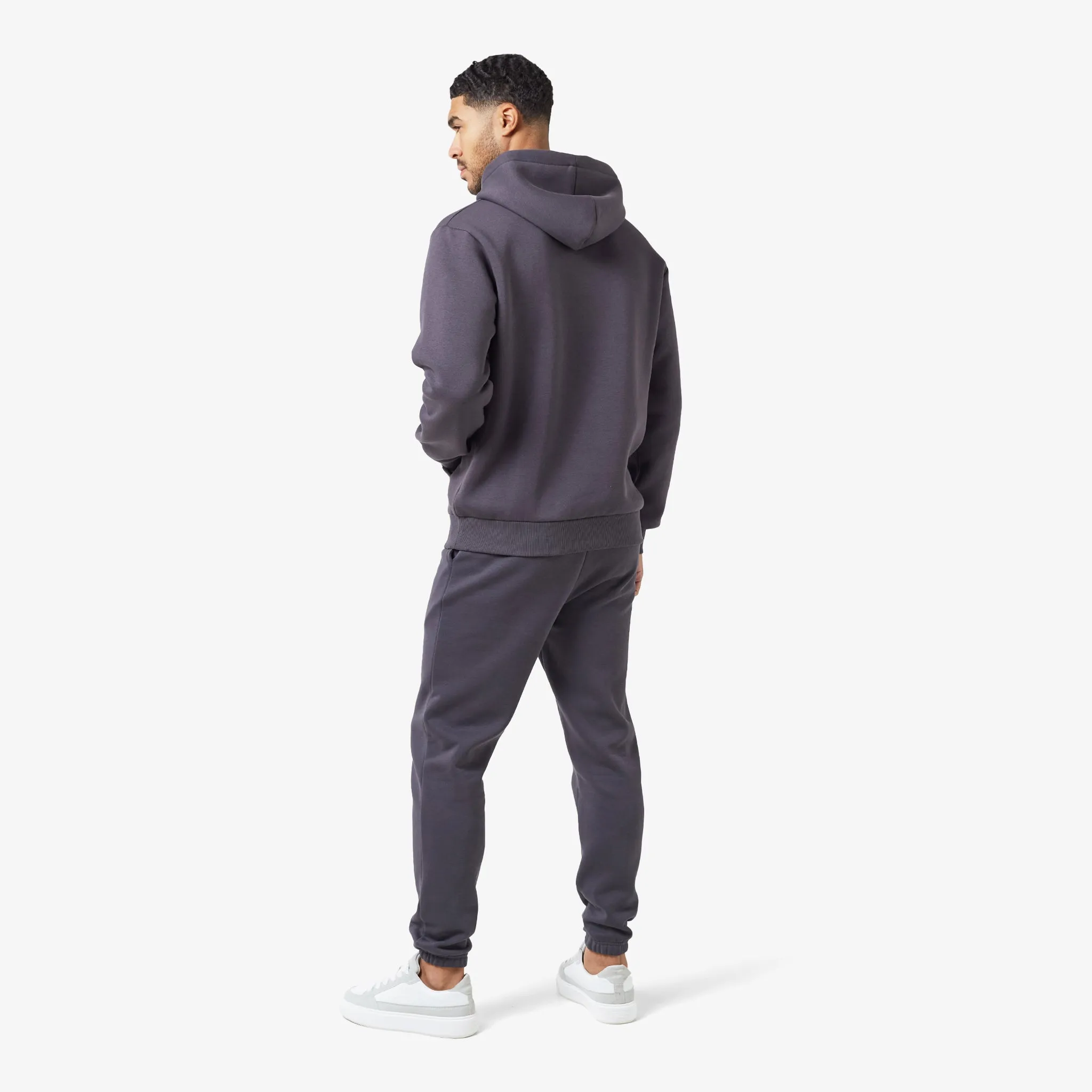 Relaxed Fit Signature Hoodie | Charcoal