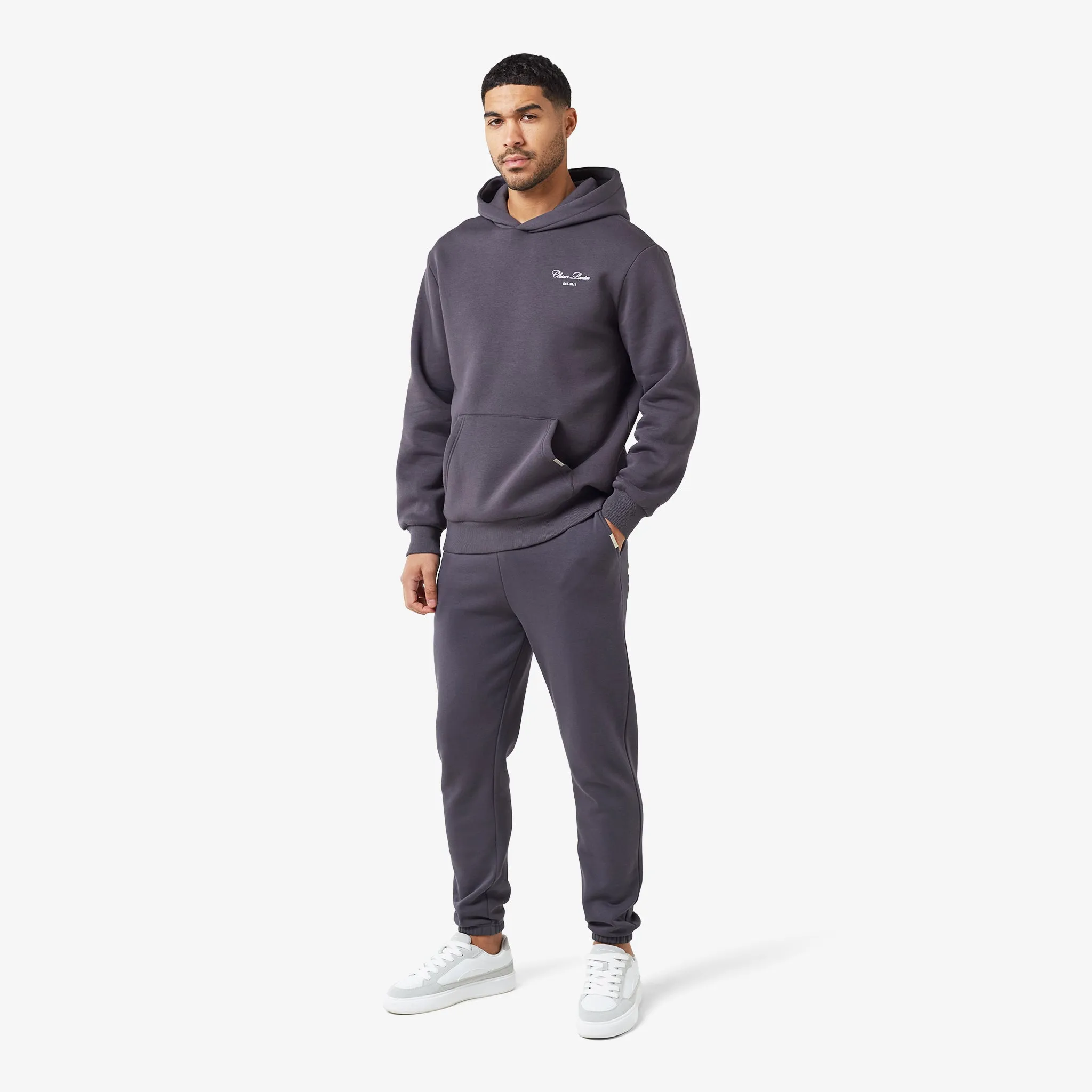 Relaxed Fit Signature Hoodie | Charcoal