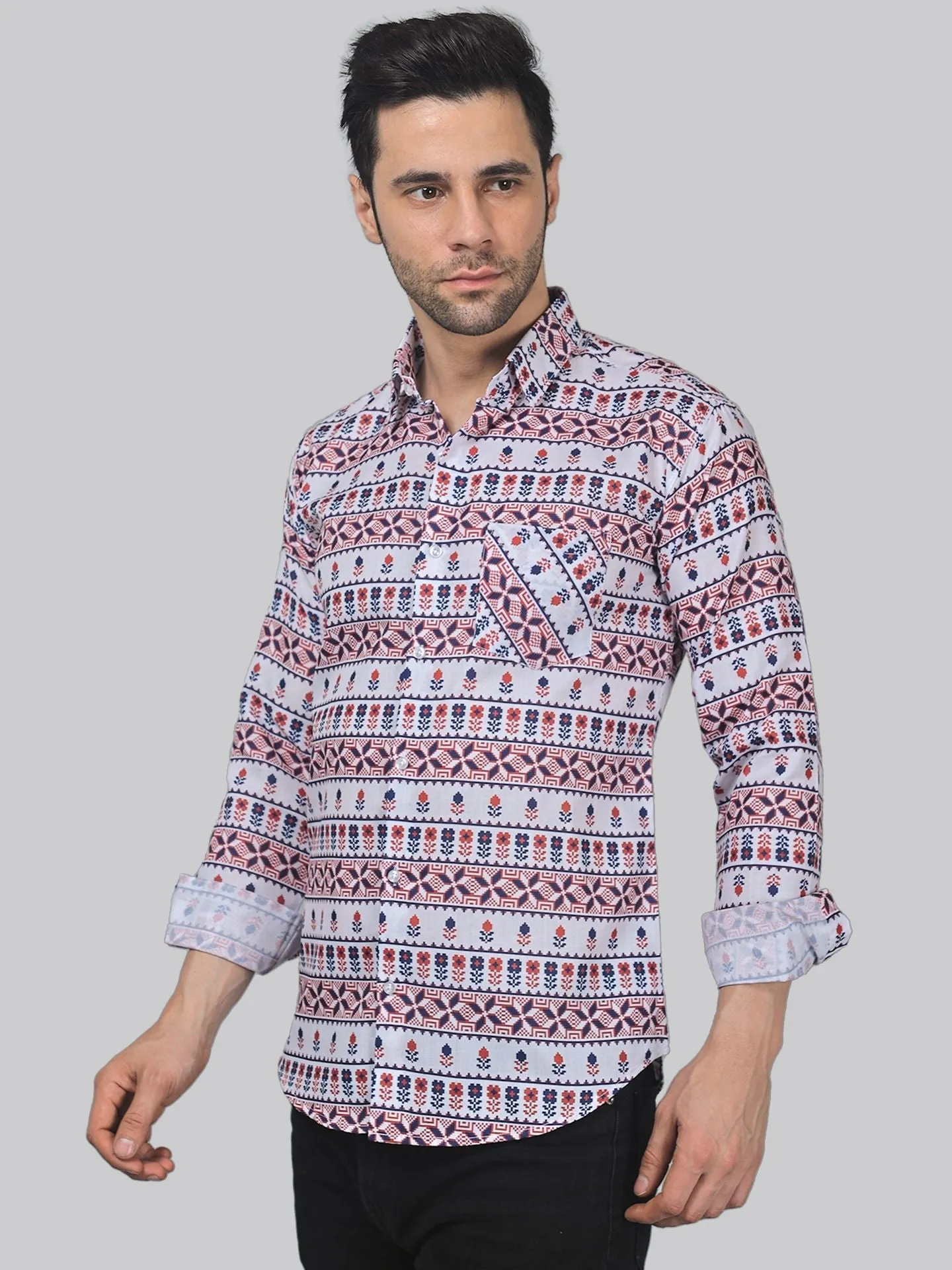 Starry Night Men's Printed Shirt