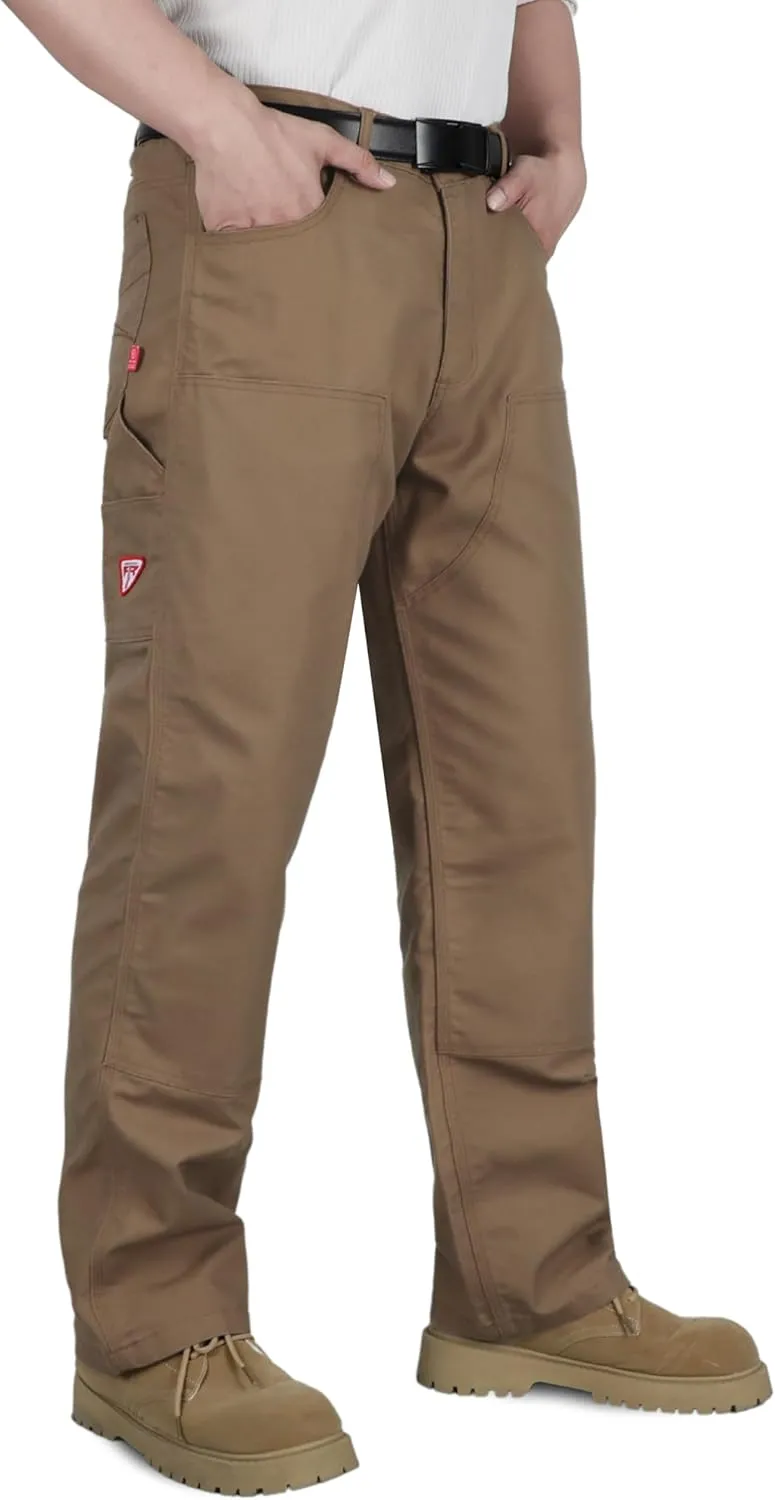 TICOMELA FR Pants for Men Flame Resistant Carpenter 100% Cotton Pre-Washed Fire Retardant Jeans