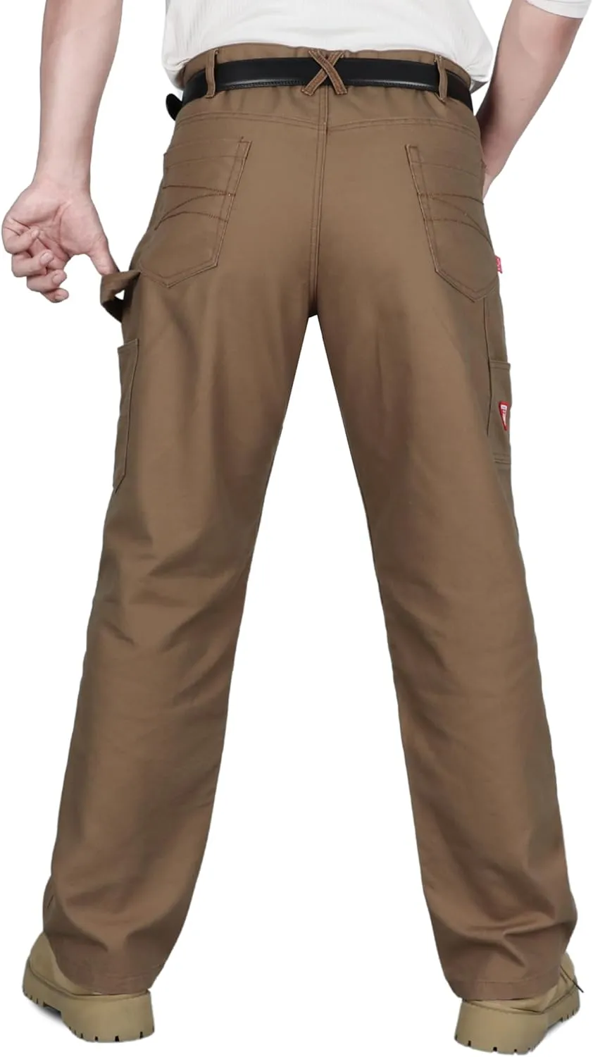 TICOMELA FR Pants for Men Flame Resistant Carpenter 100% Cotton Pre-Washed Fire Retardant Jeans