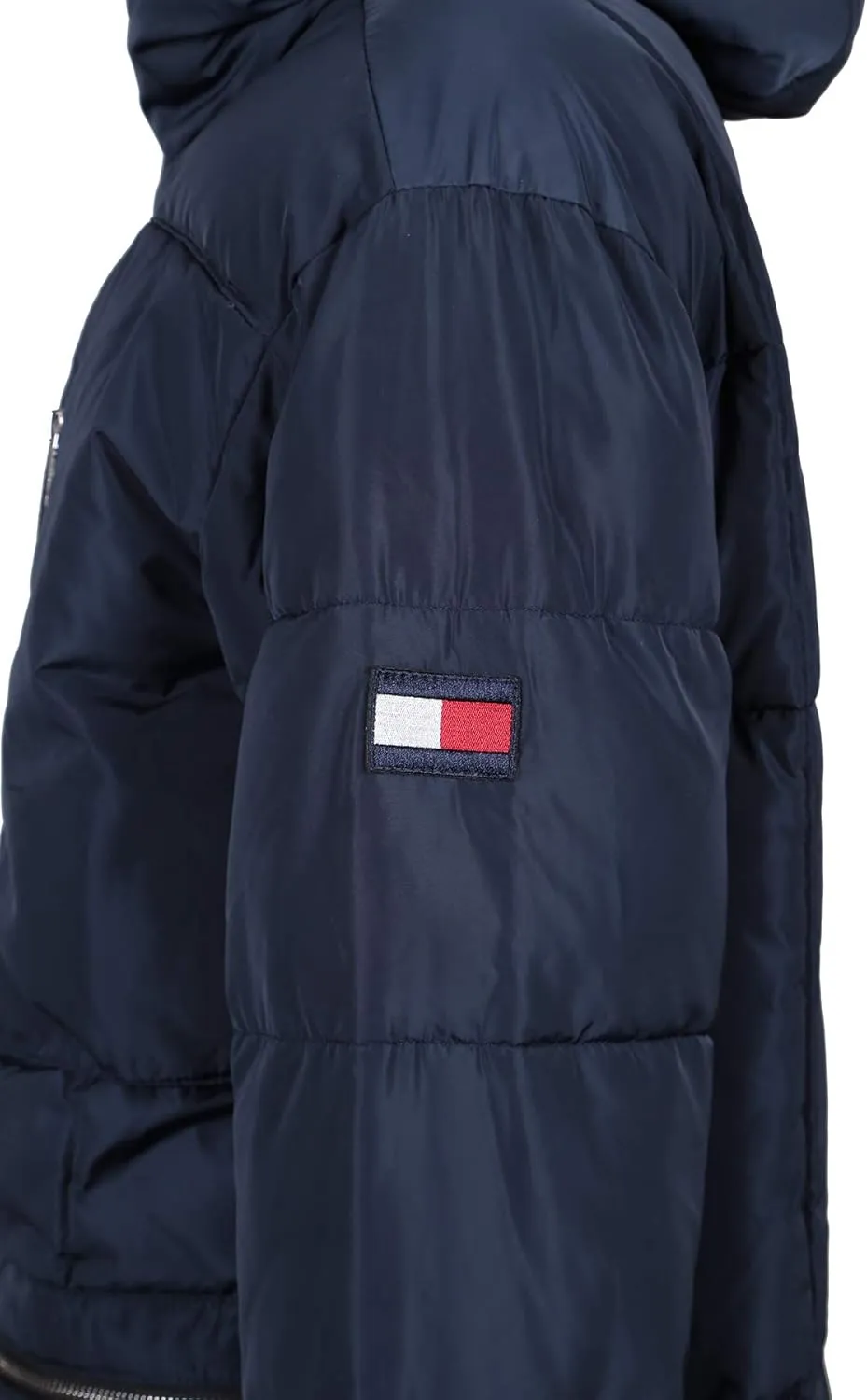 Tommy Hilfiger Men's Heavyweight Quilted Sherpa Hooded Parka