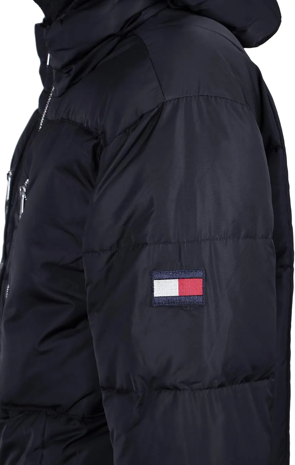 Tommy Hilfiger Men's Heavyweight Quilted Sherpa Hooded Parka
