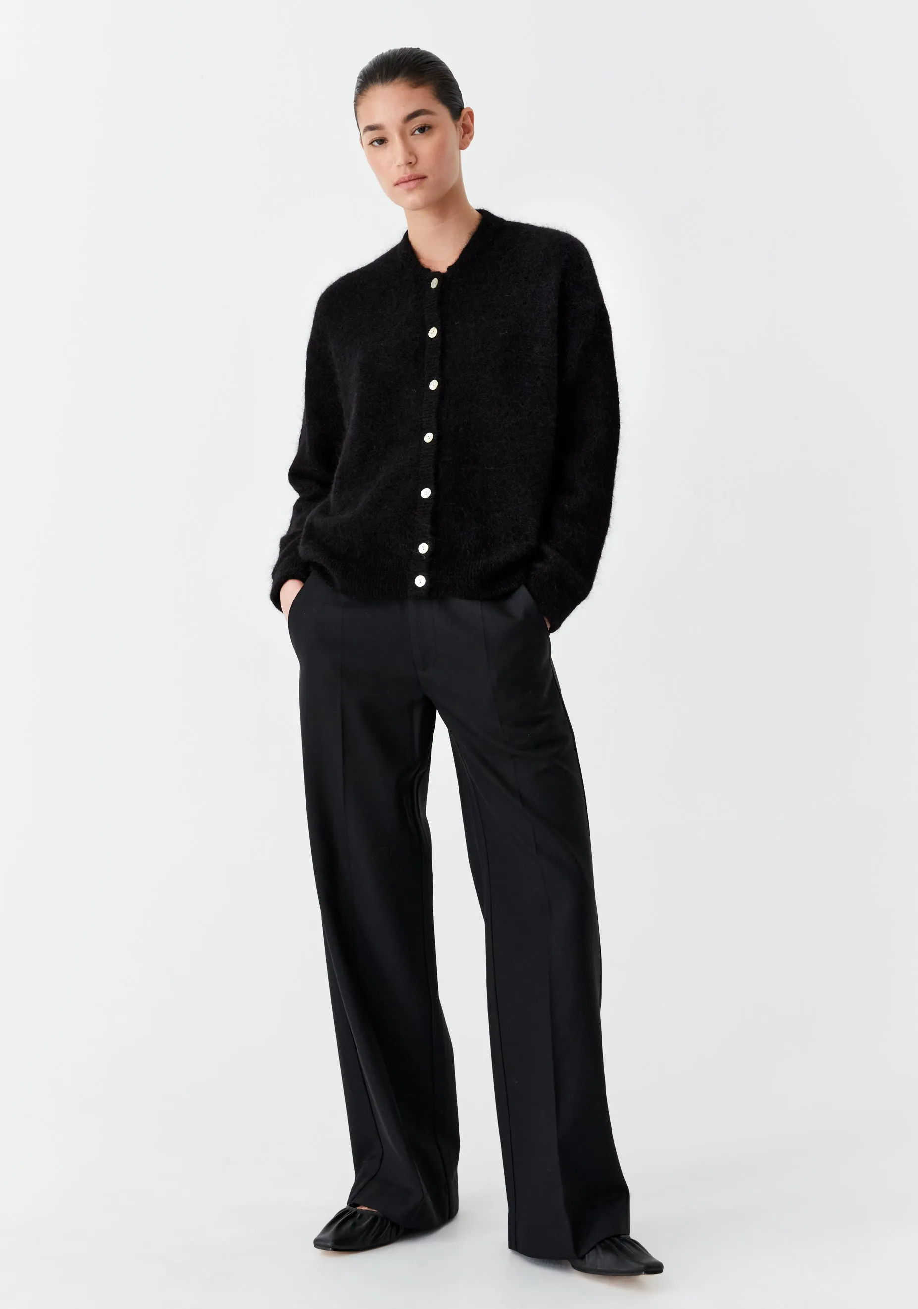 Vance Knit Cardigan_Black