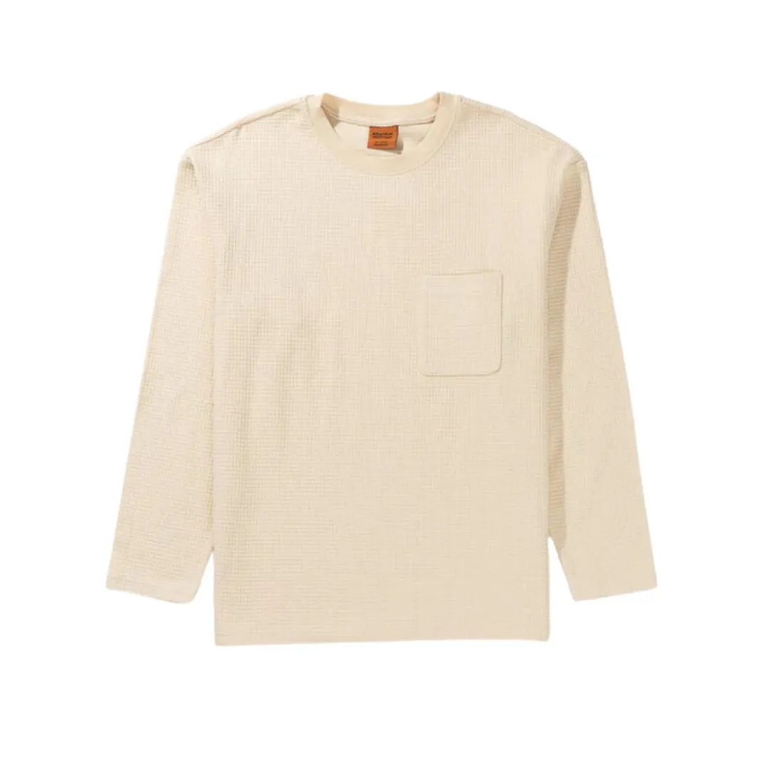 Vintage Waffle Long Sleeve T-Shirt (Natural)