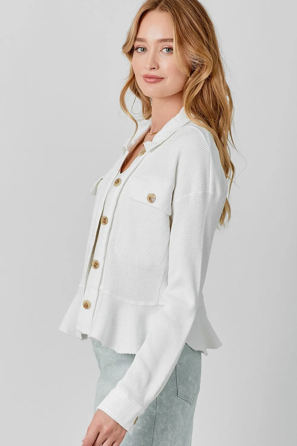 Waffle Knit Jacket