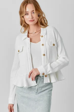Waffle Knit Jacket