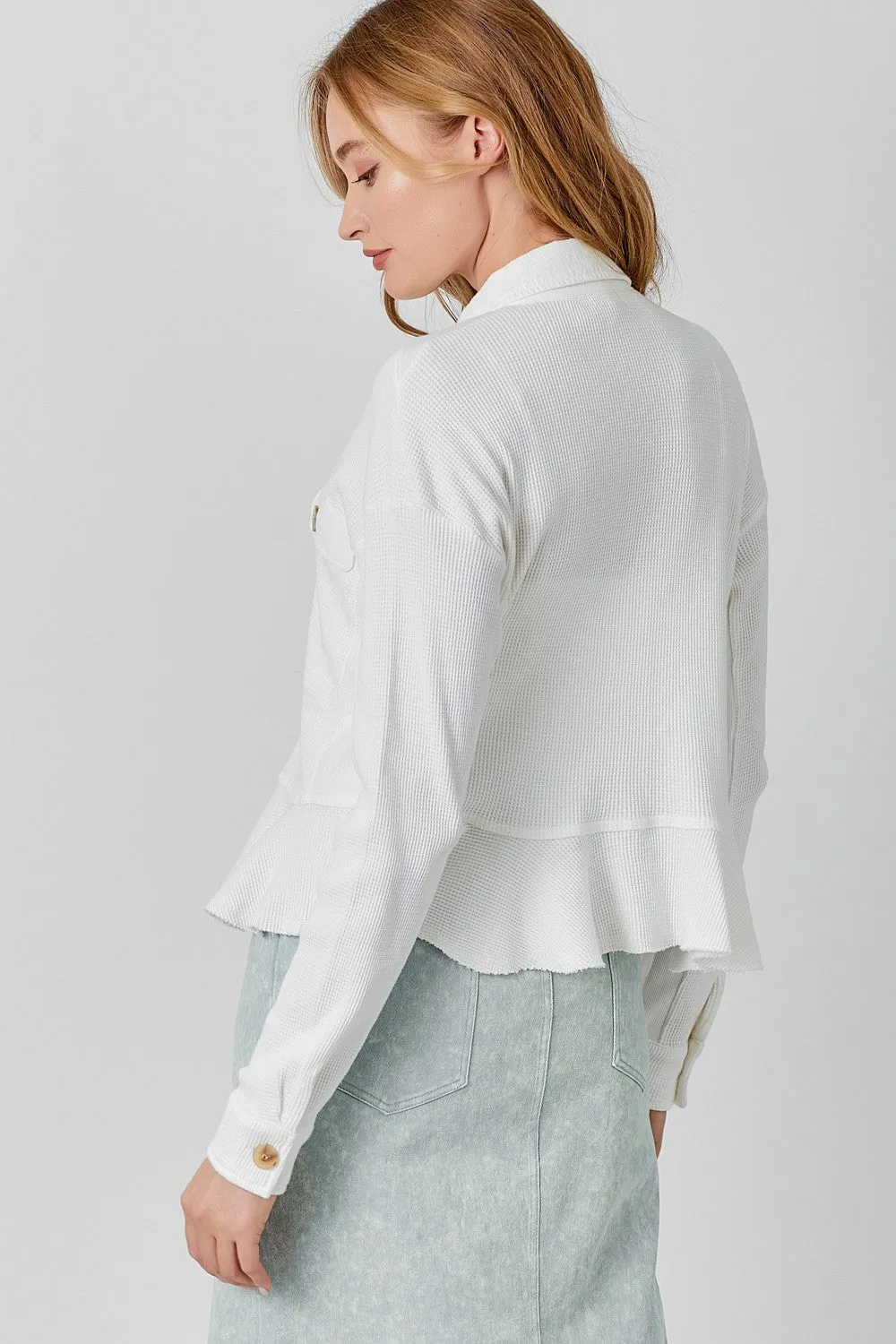 Waffle Knit Jacket
