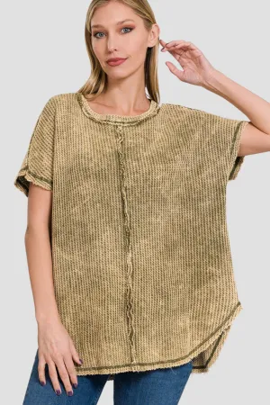 Washed Waffle Tee