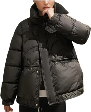 Winter Down Jacket Women Zipper Loose Thicken Coat Women Hooded Parkas Warm Female Puffer Cotton Padded Clothes White
