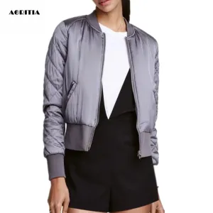 Winter/Spring Coat Spring Winter Women Bomber Jacket Flight Jacket