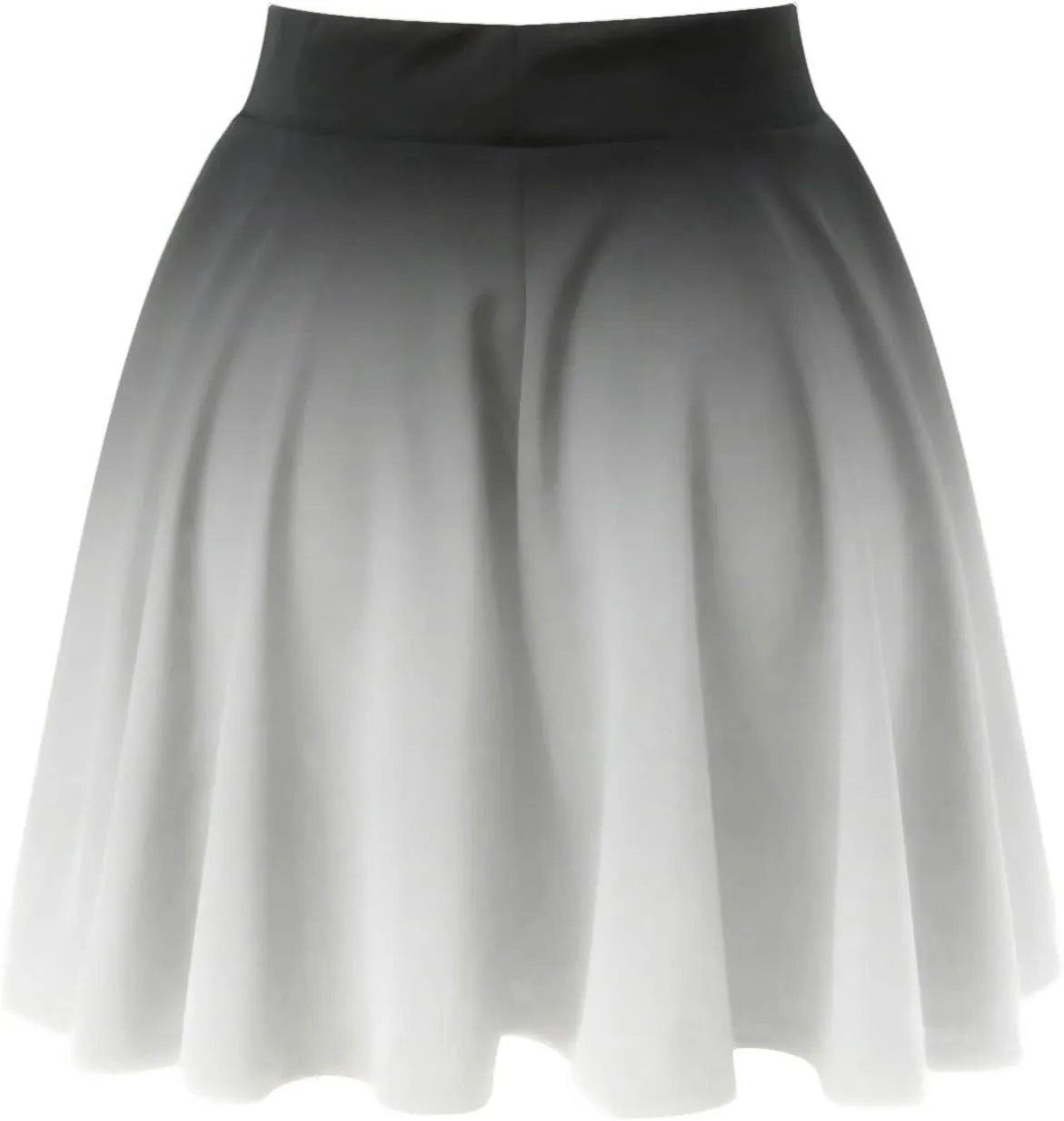 Women's A Line Midi Skirts Ruffles Solid Skirts Vintage Irregular Cute Holiday Elastic Skirt for Women Daily