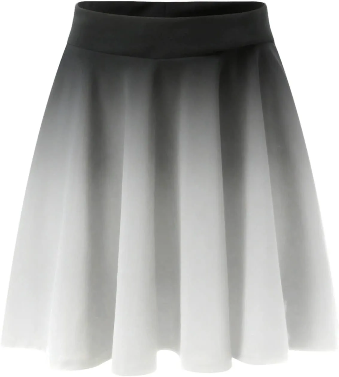 Women's A Line Midi Skirts Ruffles Solid Skirts Vintage Irregular Cute Holiday Elastic Skirt for Women Daily