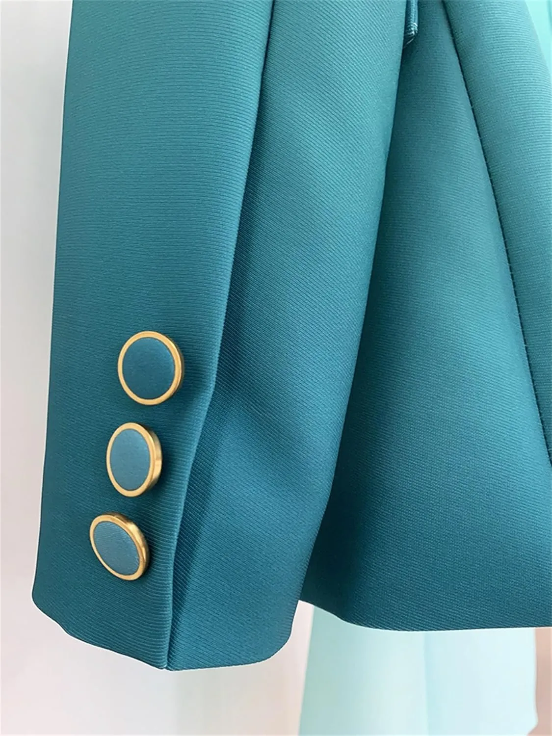 Women's Pant Suit Set Designer Gradient Color 2pcs Business Blazer Flare Pants Wedding Party Outfit