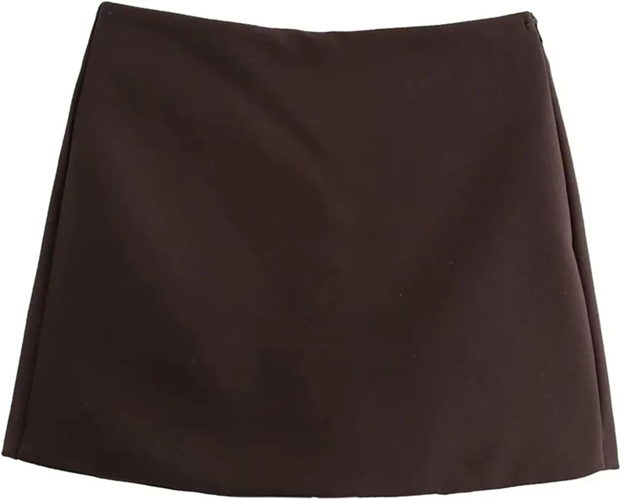 Women's Solid Color Pocket Decoration Slim fit Short Skirt Spring high Waisted Short Skirt Pants