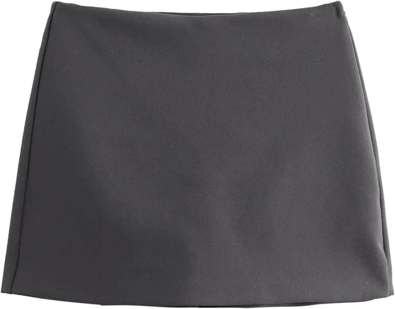 Women's Solid Color Pocket Decoration Slim fit Short Skirt Spring high Waisted Short Skirt Pants